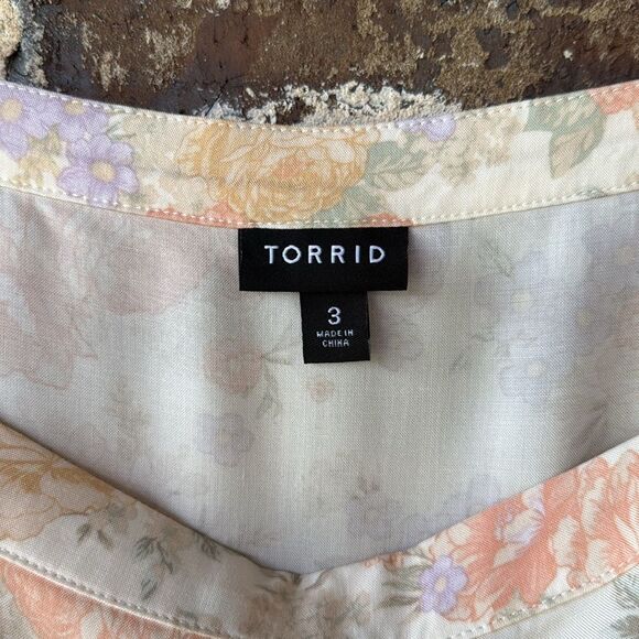 Torrid Mini Challis Sleeveless Sundress 3X - Picture 7 of 11